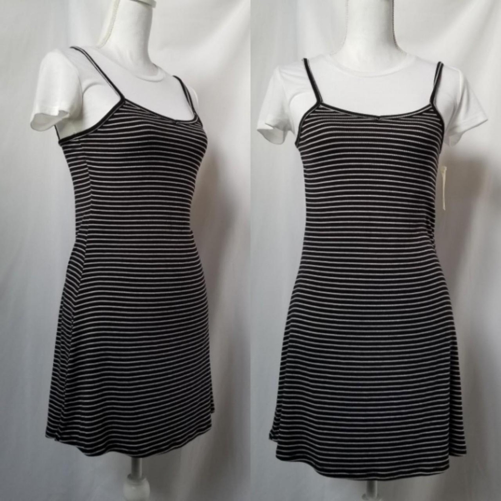 Black and White Striped Dress